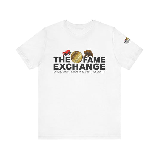 Fame Exchange Unisex Jersey Tee - Networking Inspired Casual Wear